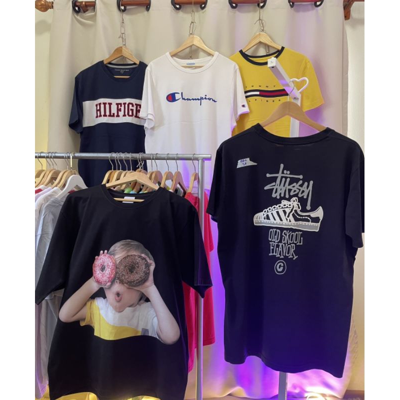 เสื้อยืด /สเวตเตอร์ ฮู้ด/คอกลม เกาหลี/ญี่ปุ่น มือสอง (เฉพาะไลฟ์สด)