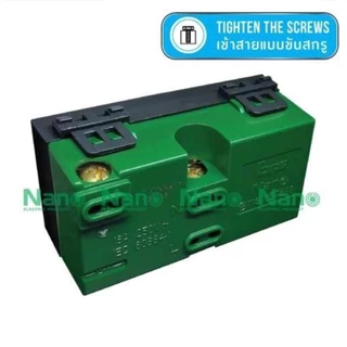 ยกกล่อง เต้ารับ คู่แนวตั้งมีกราวด์มีม่านนิรภัย ขนาด 3ช่อง 3 Pin Socket 16A 250VAC SC-PV602B SC-PV602