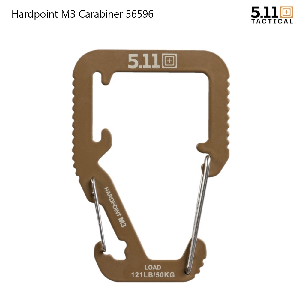 5.11 Tactical Hardpoint M3 Carabiner #56596 ห่วงคาราบิเนอร์สเตนเลส ห้อยพวงกุญแจหรืออุปกรณ์ EDC ขนาดเล็กพกพาติดตัว