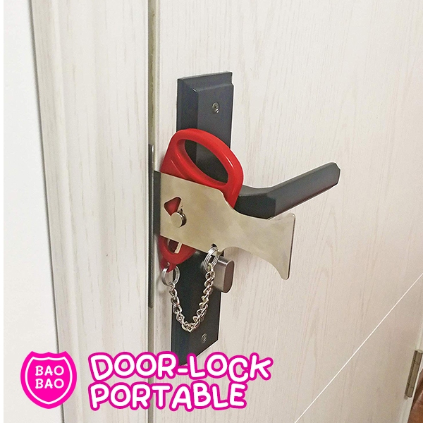 Portable Door Lock ที่ล๊อกประตูแบบพกพา ถูกที่สุด พร้อมส่งในไทย! by BAOBAOBABYSHOP