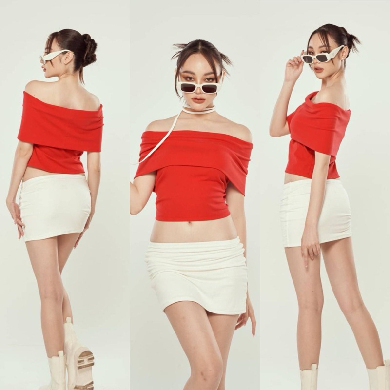 Atipashop - PIMMY SKIRT กระโปรงสั้น ทรงเอวต่ำ