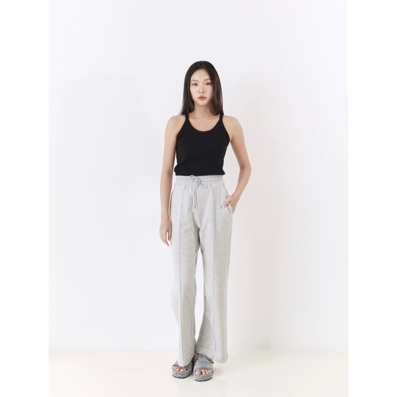 MEEPER กางเกงขายาว Comfy Pants ผ้ายืด ทรงสวย ขาตรง สะโพกไม่ยาน