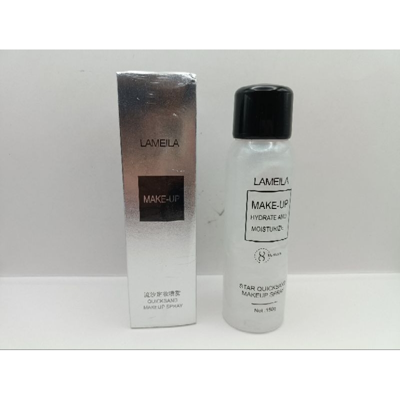 LAMEILA Quicksand makeup spray  สเปรย์น้ำแร่ประกายชิมเมอร์ สเปรย์ล็อคเครื่องสำอาง 150 มล.