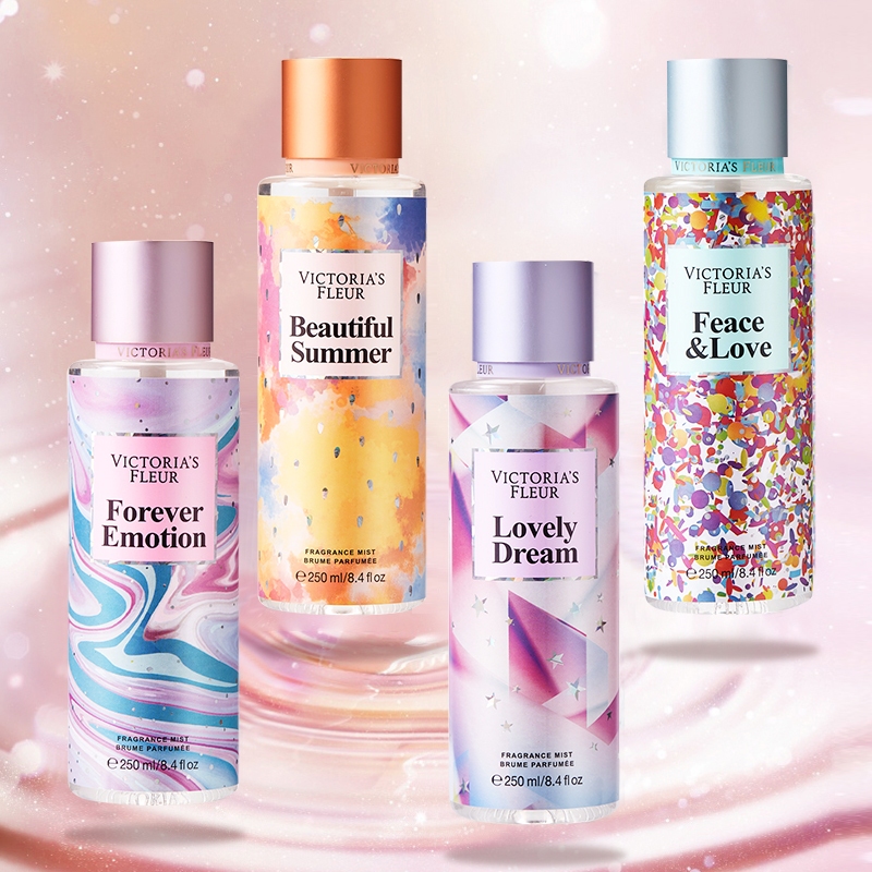 🌹🍑🌿น้ำหอม Victoria's Secret Sweet Fix Collection Fragrance Mist กลิ่นดอกไม้ กลิ่นผลไม้ รสลูกกวาด ขนาด 250ml