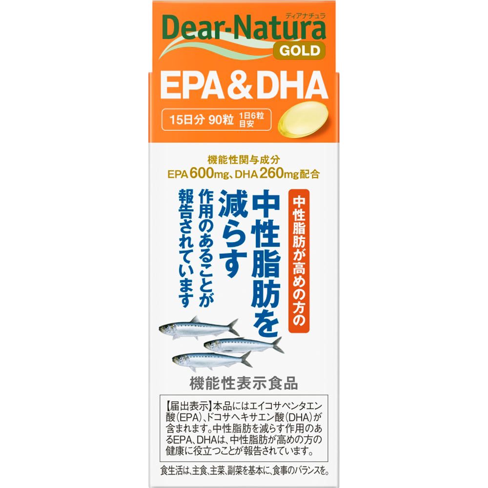 [ส่งตรงจากญี่ปุ่น] Dianatura Gold EPA&DHA 360 แคปซูล (60 วัน)