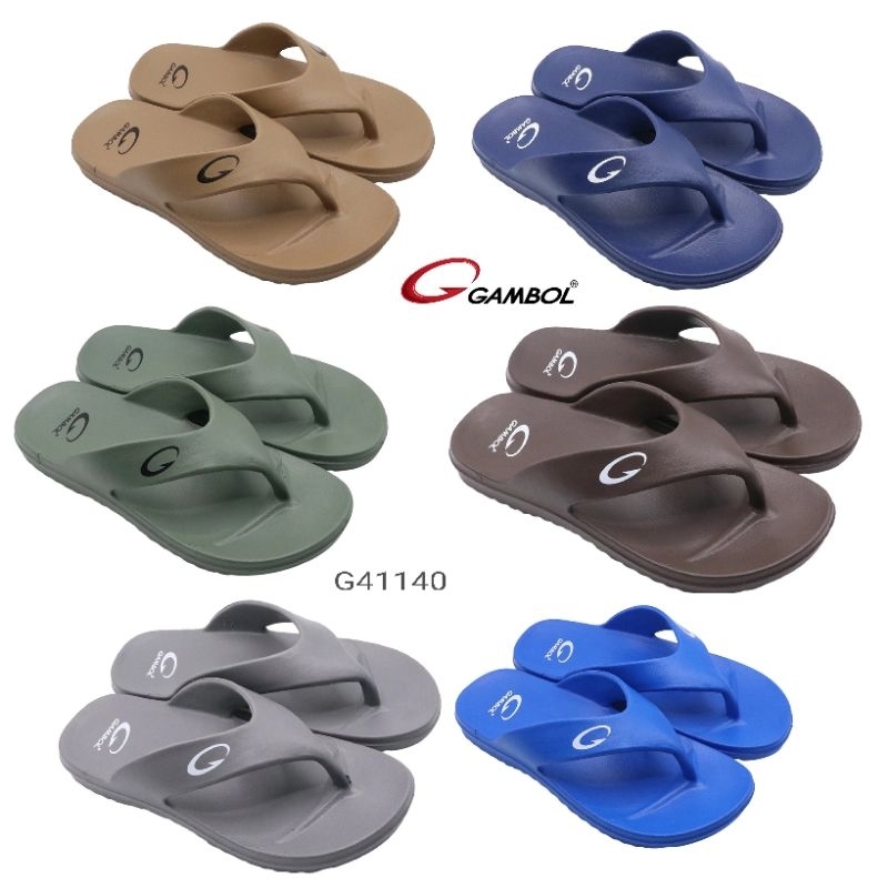 รองเท้าแตะหนีบ แกมโบล กันน้ำ นุ่มสบายสุดๆ GAMBOL ใส่ได้ชายหญิง รุ่น GM41140 Size 36-44