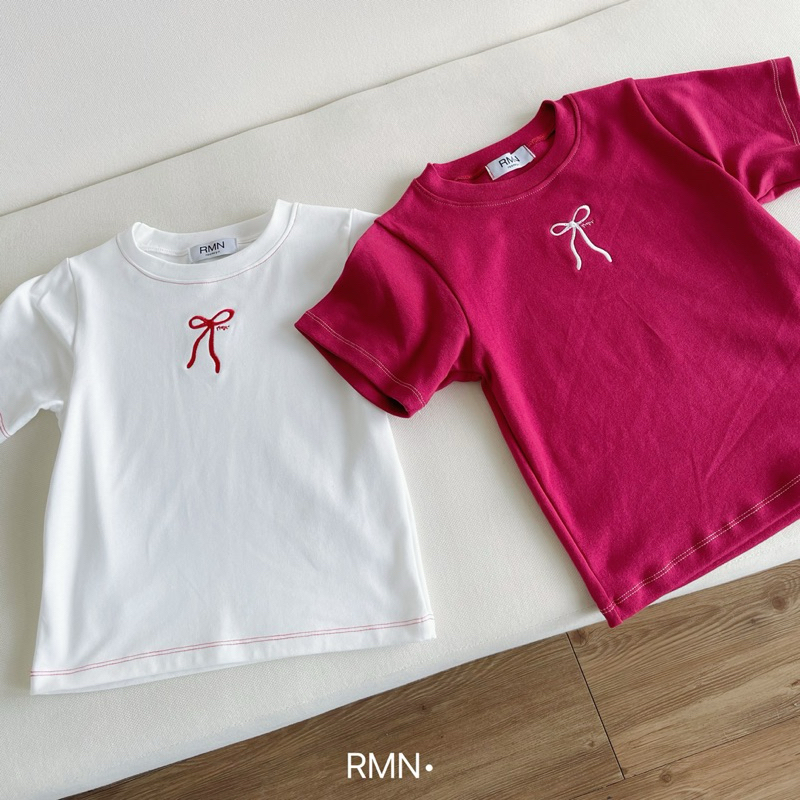 Roomry.n - ribbon crop top เสื้อยืด