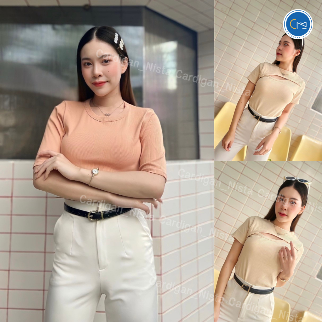 🍊My​ top​ 🍊รวมเสื้อยืดคอกลมงาน zara​  D169 (MT25E) D168 (MT24E) K2 (MT21F) CARDIGAN_NISTA​