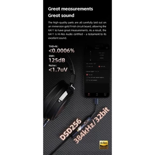 [ประกันศูนย์ไทย] FiiO JadeAudio KA11 DAC/AMP หางหนูพกพาชิป DAC CS43131 รองรับ Hi-Res