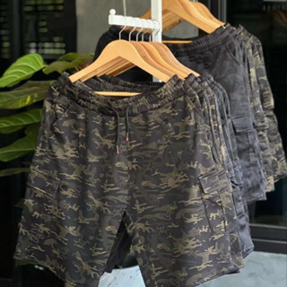 กางเกงขาสั้น กระเป๋าหลายช่อง แฟชั่นสำหรับผู้ชาย น้ำหนัก 80-1…