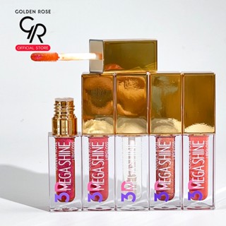 (โค้ดAY9L44 ลด45 ขั้นต่ำ300) Golden Rose 3D Megashine Lipglo…
