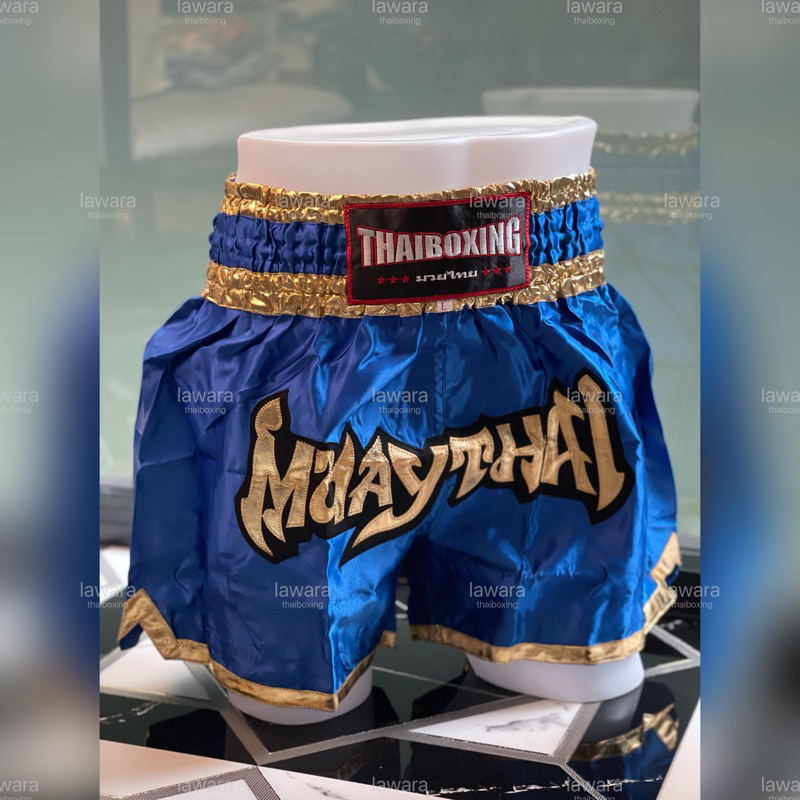 (พร้อมส่ง)กางเกงมวยไทย🇹🇭โทนสีน้ำเงิน-กรม🔵หลากหลายรุ่น - รูปที่ 4