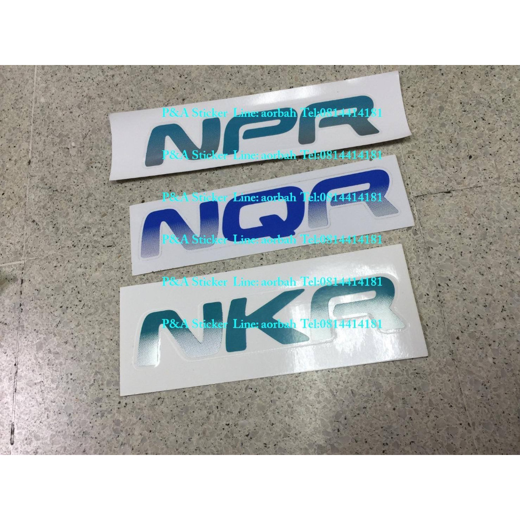 สติ๊กเกอร์งานกสรีนดั้งเดิม NPR NQR NKR สำหรับติดรถ 6 ล้อ ของ ISUZU EURO2