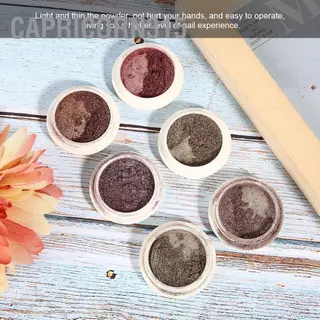 ผงขัดสีทอง 6 กล่องขาว ผงขัดเล็บ 6 สี เงานาน สวยวิ้งเลย เกรด premium นะคะ