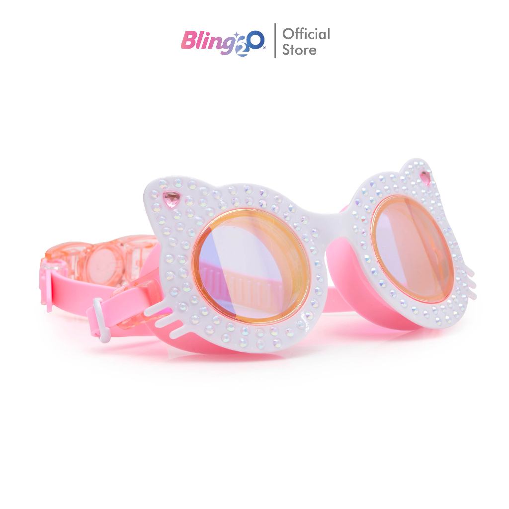 BLING2O แว่นตาว่ายน้ำเด็กยอดฮิตจากอเมริกา PURR-POWDER PURR แว่นว่ายน้ำแฟชั่น ใส่สบาย ของใช้เด็กน่ารัก