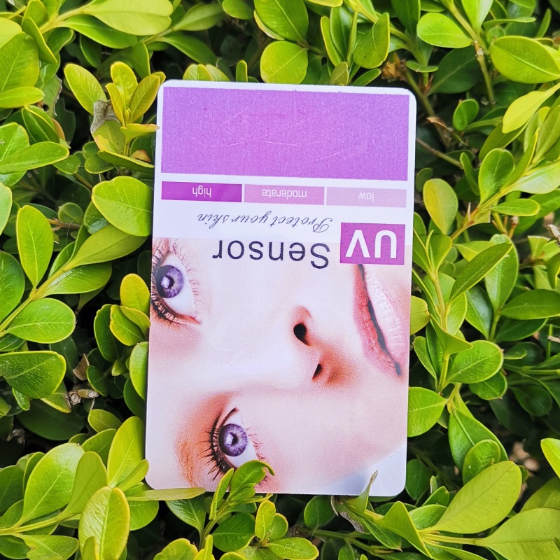 แผ่นวัดยูวีทดสอบuv แผ่นวัดรังสีuv (1แผ่น)ใช้ได้หลายครั้ง