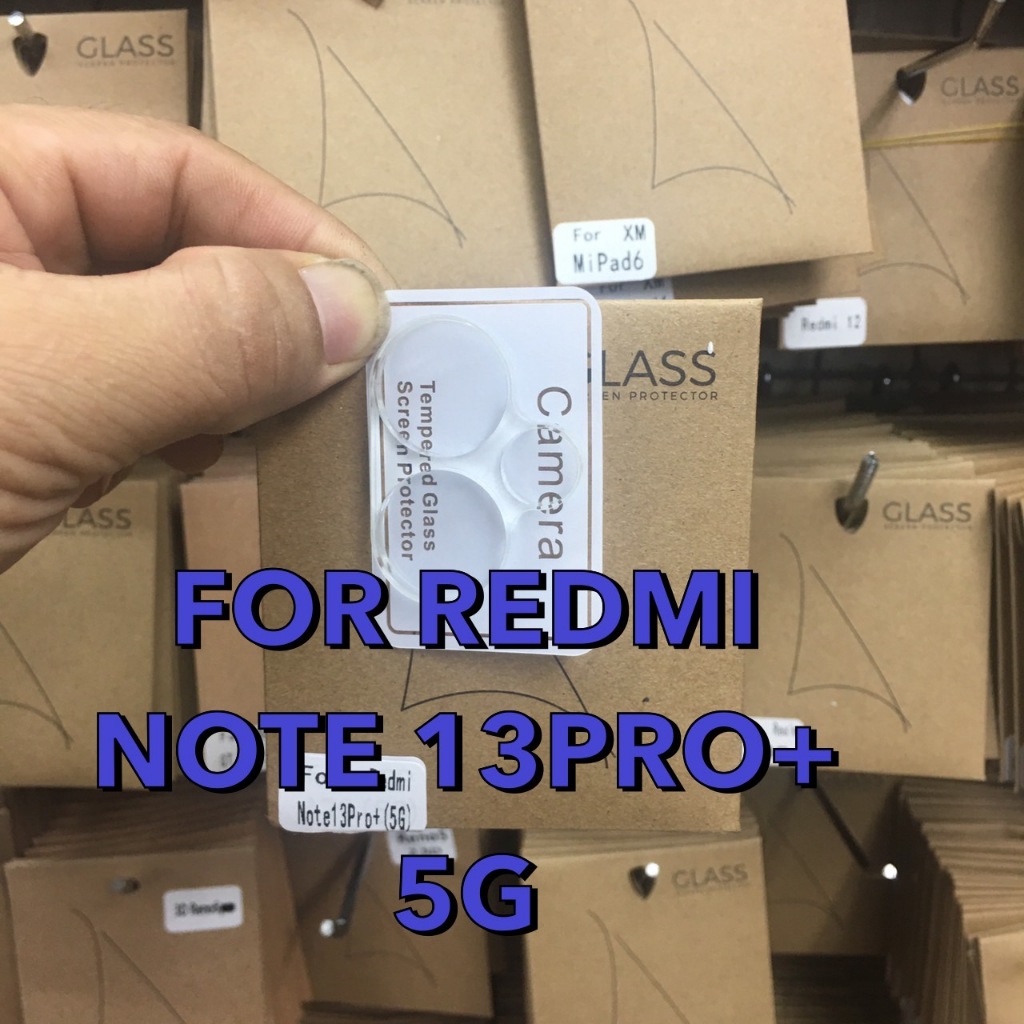 Redmi NOTE 13PRO+(5G)/13(4G)/13(5G)/13PRO(5G)/13PRO(4G)เรดมี่ เรดหมี่ ฟิล์มกันรอย ฟิล์มกระจกกันรอย ฟิล์มกระจกนิรภัยกันรอยเลนส์กล้อง แบบใส 2.5D(Lens)