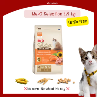 ไลฟ์ลด 40% Meo Gold Selection มีโอ โกล์ด ซีเล็คชั่น อาหารแมวมีโอ สูตรเกรนฟรี น้ำหนัก 1.2 kg