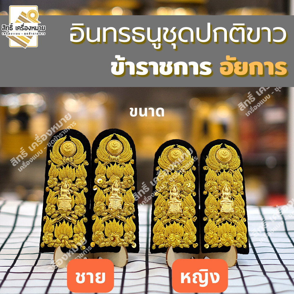 อินทรธนู *อัยการประจำกอง - อัยการจังหวัด - อัยการผู้ช่วย* ข้าราชการอัยการ (สำหรับชุดกากี และชุดปกติขาว)