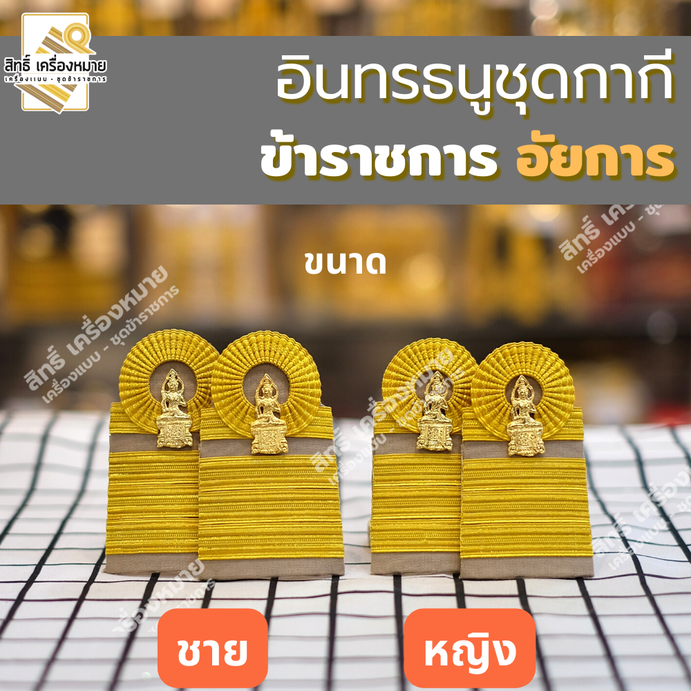 อินทรธนู *อัยการประจำกอง - อัยการจังหวัด - อัยการผู้ช่วย* ข้าราชการอัยการ (สำหรับชุดกากี และชุดปกติขาว)