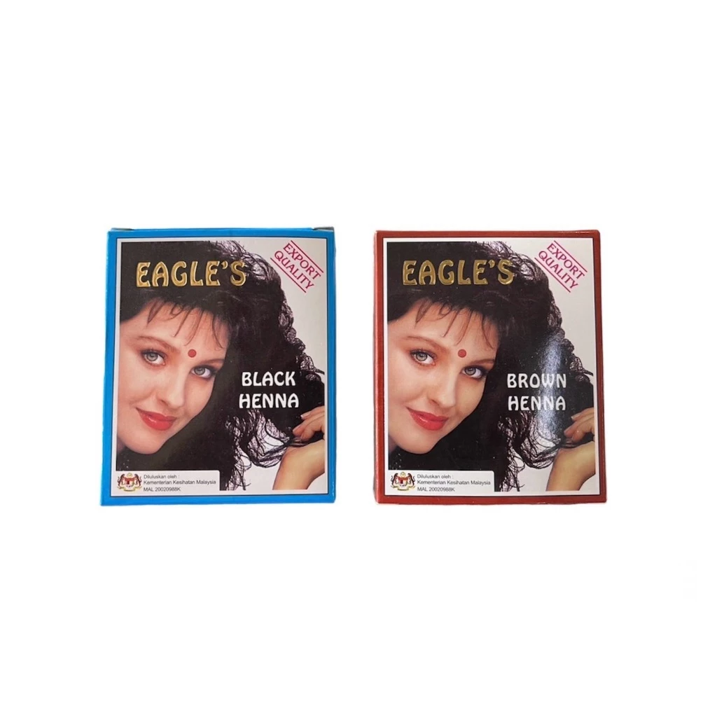 EAGLE'S เฮนน่า ย้อมผม เทียนย้อมผม อินเดีย 1 กล่อง มี 6 ซอง