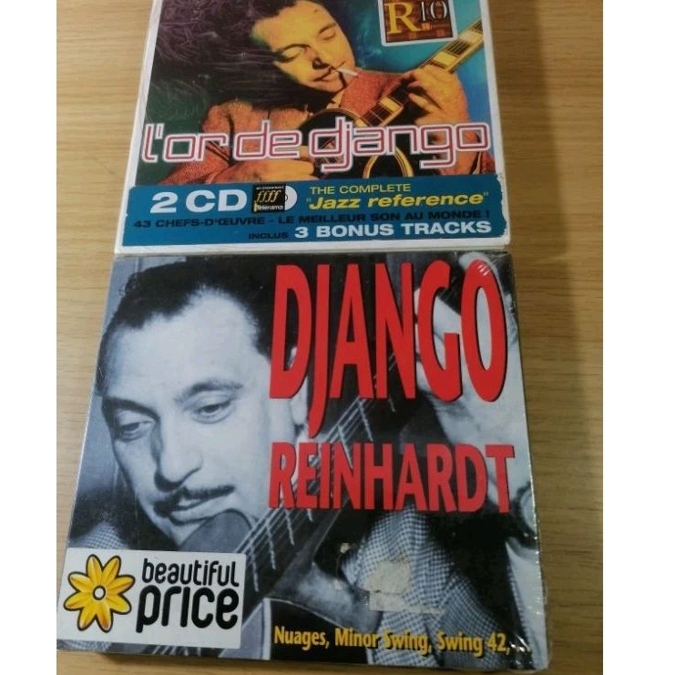 ซีดีเพลงแจ๊ส​   Django​ ReiHardt​ และ​ L'or​ ​de​ django​  2CD  Eu (New)