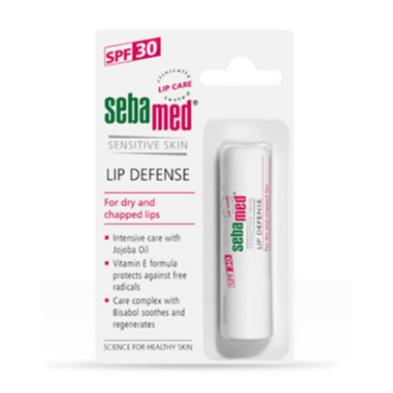 [หมดอายุ 08/2027] Sebamed lip defense SPF 30 4.8g. ซีบาเมด ลิปบาล์ม ลิมมัน เอสพีเอฟ 30 4.8 กรัม