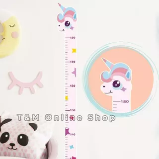 สติ๊กเกอร์วัดส่วนสูง PVC.กันน้ำ สติ๊กเกอร์ติดผนัง Wall Sticker ที่วัดส่วนสูงเด็ก 180 Cm. ส่งจากไทย ส่งภายใน1วัน