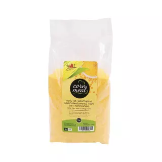 เกล็ดข้าวโพดหยาบ (คอร์นมีล) 1kg. ตราคอทเทจฟาร์ม หยกออนไลน์