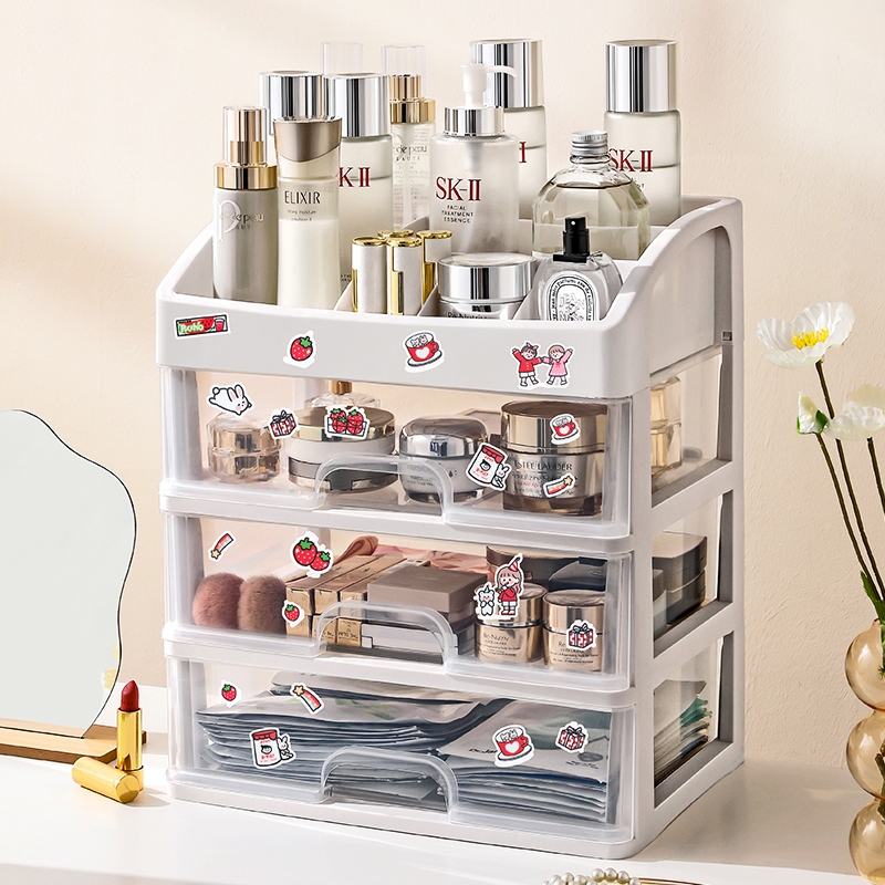 ลิ้นชักตั้งโต๊ะ Storage Box ใส่เครื่องสำอางค์ ของใช้ 2ชั้น 3ชั้น 4ชั้น