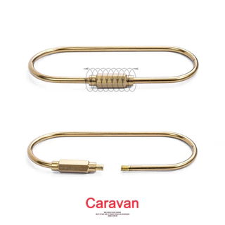 Caravan Crew Keychain 9cm brass material พวงกุญแจ วัสดุทองเหลือง