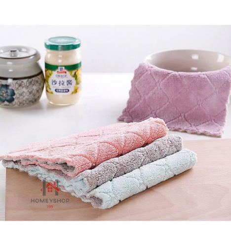 ผ้าอเนกประสงค์ เช็ดโต๊ะ ขี้ริ้ว เช็ดจาน ทำความสะอาด ซึมซับน้ำได้ดี 25×25 cm ผ้าเช็ดโต๊ะ hs99