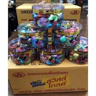 💥ยกลัง💥ช็อกโกแลตคอยน์เหรียญทอง60เม็ด 1ลังบรรจุ12กระปุก#chocgold#chocsilver#swissgold#nobletime#Jinnyball#หีบสมบัติ