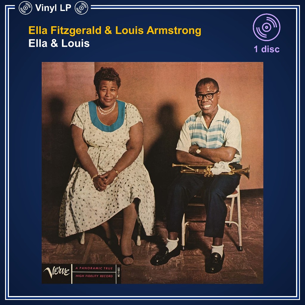 [แผ่นเสียง Vinyl LP] Ella Fitzgerald & Louis Armstrong - Ella & Louis [ใหม่และซีล SS]