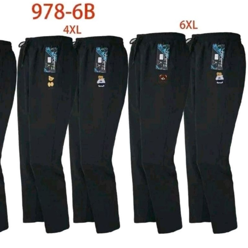 กางเกงขายาว​ ผ้าเกาหลี​ ขนาดไฬร์ 2xl​ 4xl 6XL​ สีดำผ้าสวยค่ะ​ ใสสบายมากค่ะ