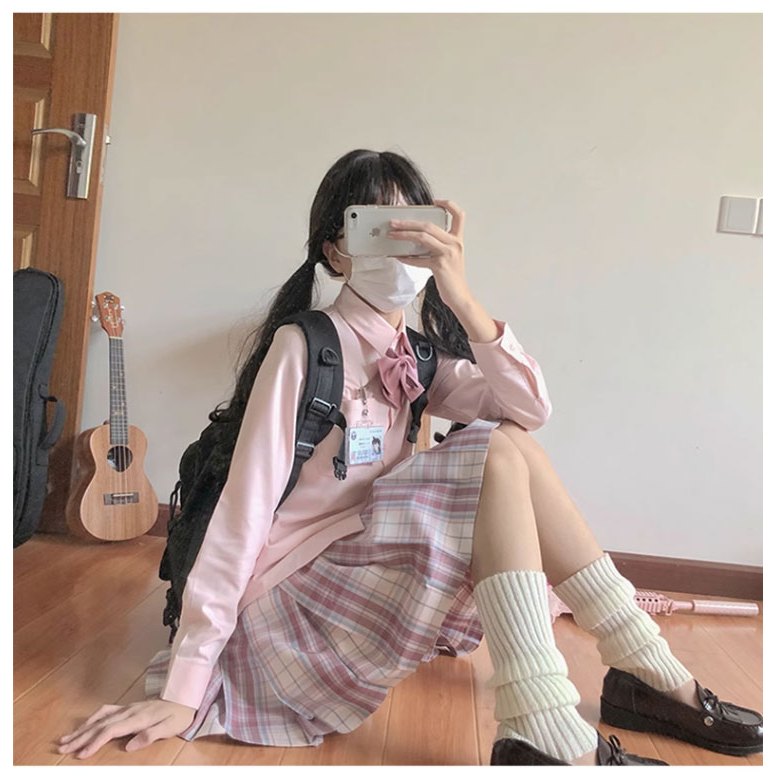เสื้อเชิ้ตแขนยาวคอปกผู้หญิง oversize cotton เสื้อผ้าแฟชั่นสไตล์ญี่ปุ่นสุดน่ารักสไตล์วิทยาลัย เรียบๆแต่สวยใส่ชิวๆ FUUU060