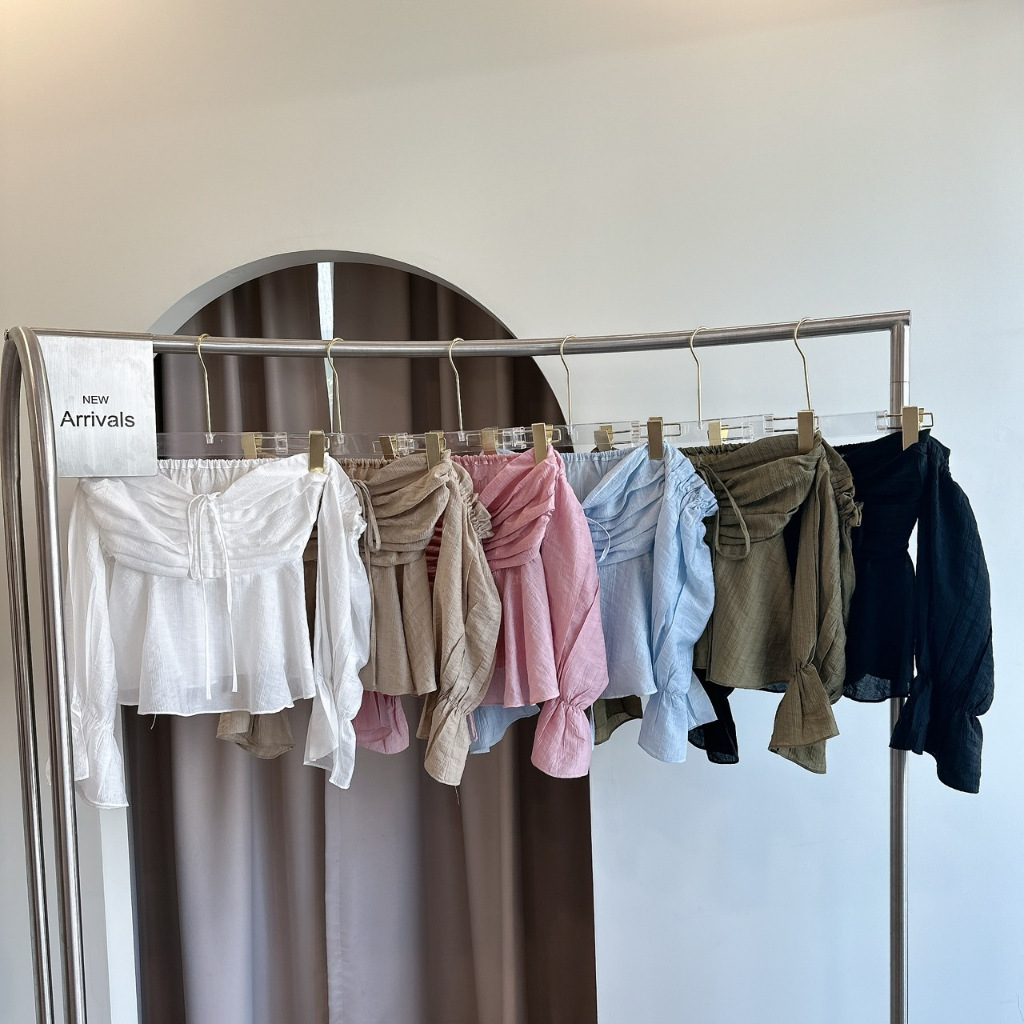 เสื้อปาดไหล่ รุ่นน้องกะทิ T23 - Mesave