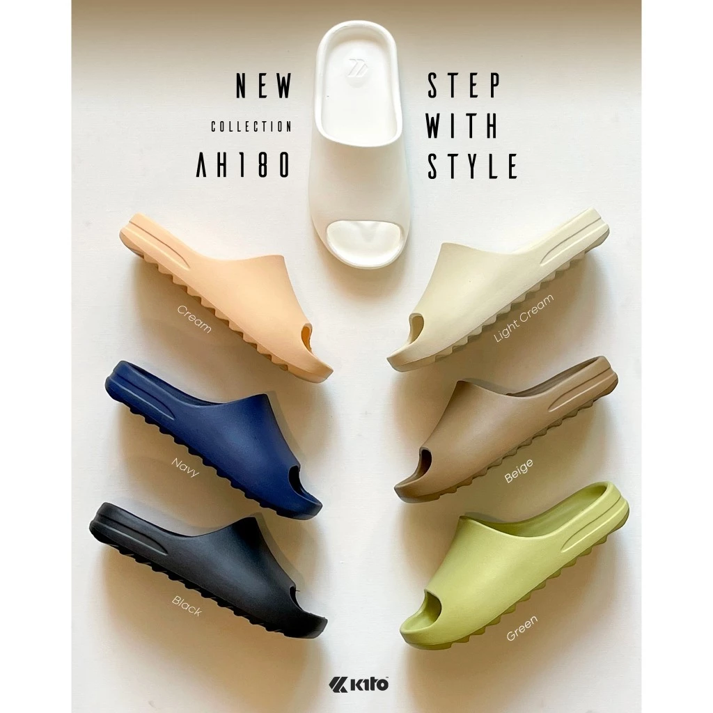 Kito กีโต้ รองเท้าแตะ รุ่น AH180 Size 36-43 ของแท้ 100%+++ ของส่งพร้อมกล่อง ส่งไว!!!