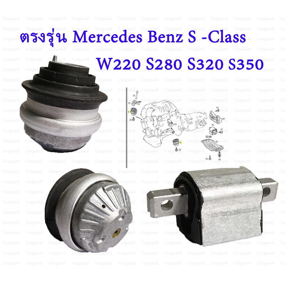 Mrecedes-Benz ยางแท่นเครื่อง W220 W221 เบอร์Benz S-Class W220 W221 S320 S280 S350 2202400717