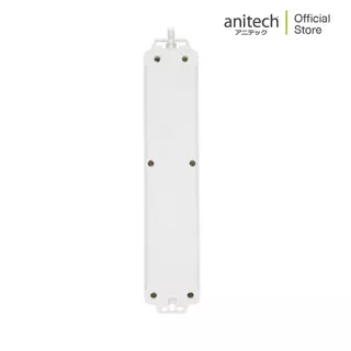 Anitech แอนิเทค ปลั๊กไฟมาตรฐาน มอก. 4 ช่อง 1 สวิตช์ สายยาว 3 เมตร รุ่น H343-WH [สินค้ารับประกันสูงสุด 2 ปี]