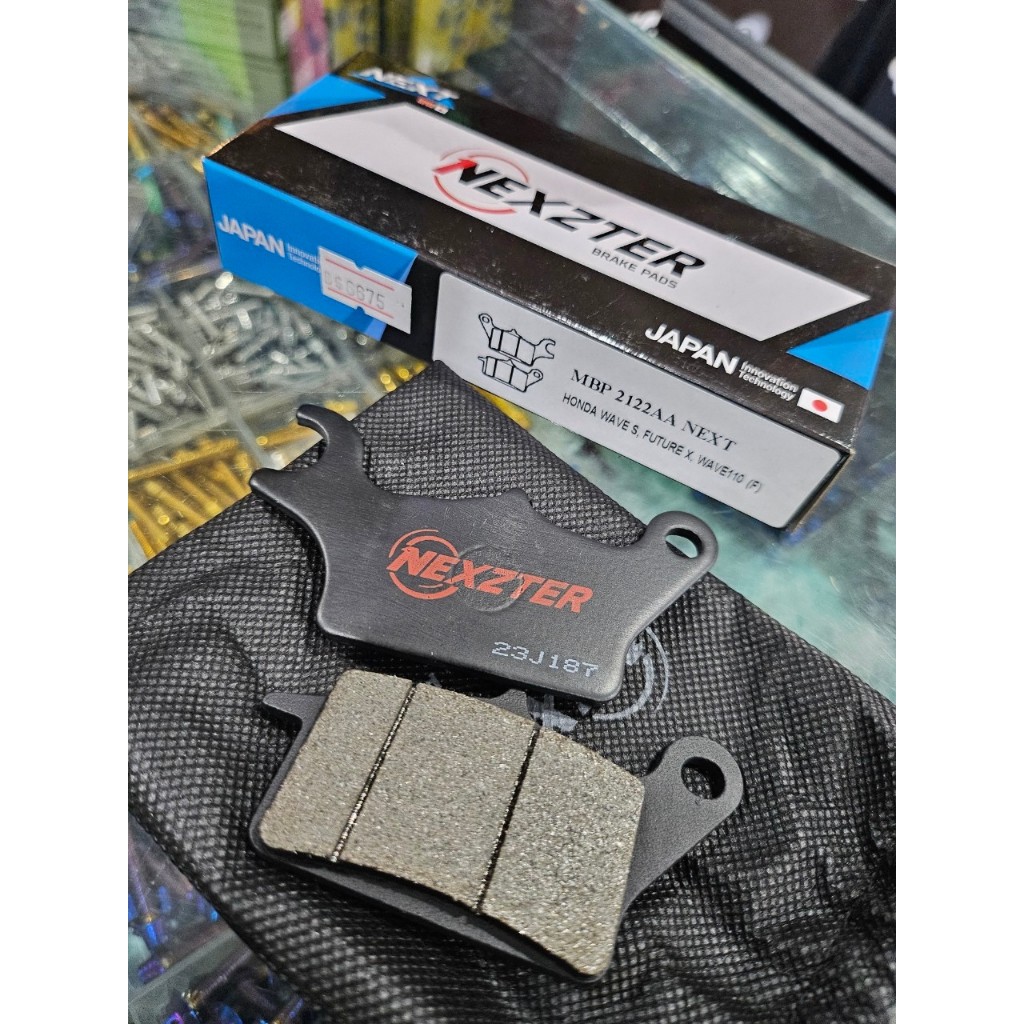 ผ้าเบรคหน้า NEXZTER 2122AA สำหรับรถรุ่น WAVE S,FUTURE X,WAVE110.10