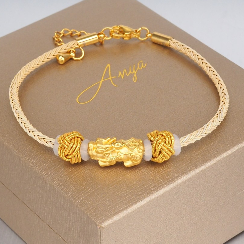 Anya ปี่เซียะเล็ก น้ำหนักทอง 0.3 กรัม ทองแท้ 99.9%