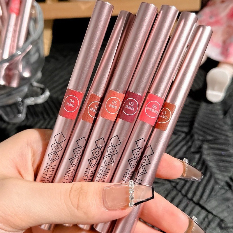 สินค้าพร้อมส่งจากไทย ลิปไลเนอร์ เนื้อแมตต์ กันน้ํา ติดทนนาน ราคาถูก
