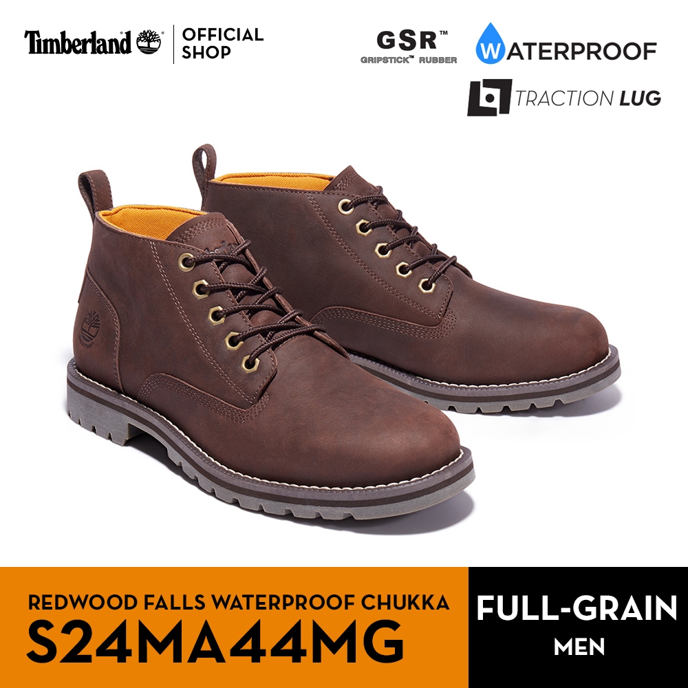 Timberland Men's Redwood Falls Waterproof Chukka Boot รองเท้าบูทข้อสั้นผู้ชาย (S24MA44MG)
