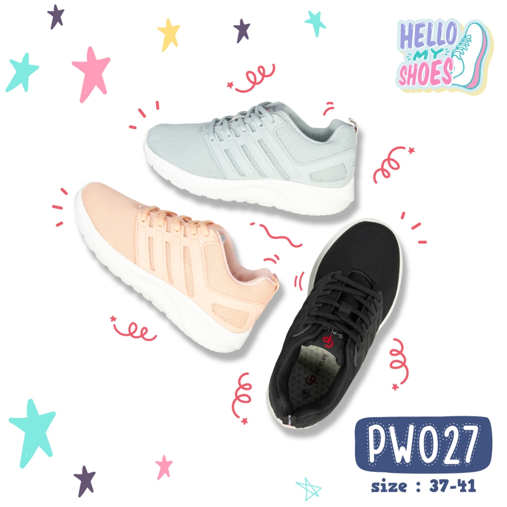 รองเท้าผ้าใบ สนีกเกอร์ แนะนำเพิ่มไซซ์ รุ่น PW027 สินค้าตรงปก จัดส่งไว แท้100%