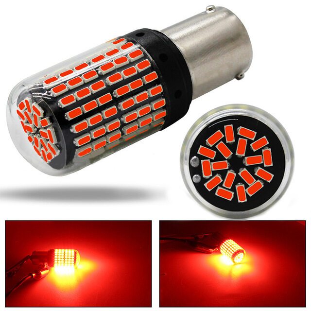 หลอดไฟเบรค LED 144ชิป 1157 /T20 7443 แดง คู่ล่ะ 185 บาท