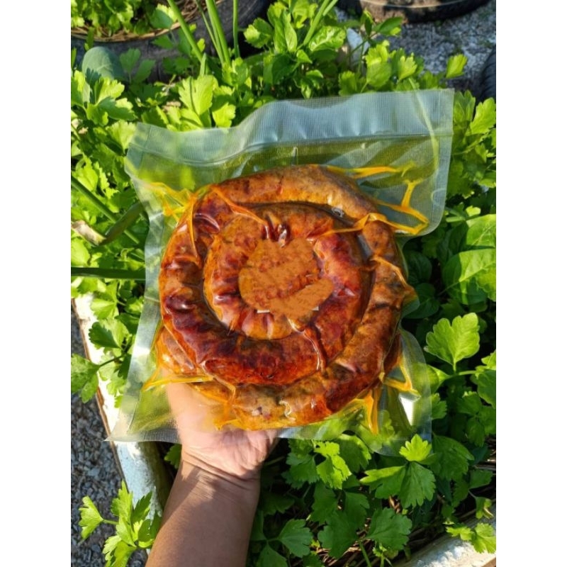 ไส้อั่วหมูสมุนไพร สูตรเชียงใหม่ 1 แพค  ขนาด 500 กรัม