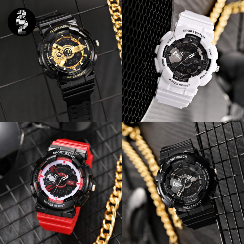 KR1203 "Gemmy Teen Watch" นาฬิกาทรงสปอตสุดเท่ไม่มีไม่ได้แน้วว