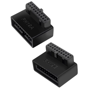 หัวแปลง หัวต่อ USB3.0 19/20P Adapter 90°