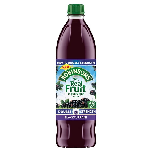 ROBINSON'S DOUBLE STRENGTH Blackcurrant Squash 1L